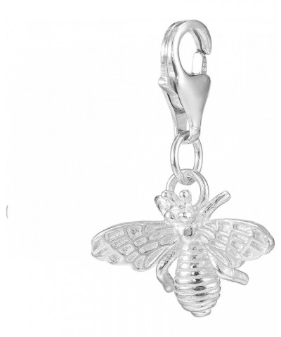 925 Sterling Silver 3D Honey Bee Clip On Charm Lobster Clasp for Bracelet Necklace Jewelry $11.87 Bracelets