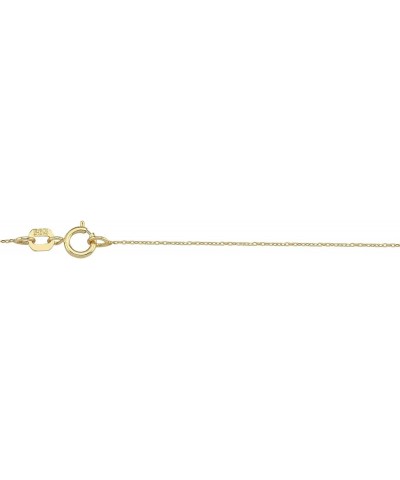 100% 14k Pure Gold Necklace with Zirconia - Non Tarnish Dainty Charm Personalized Initial Necklaces for Women, Teen Girls, Mo...