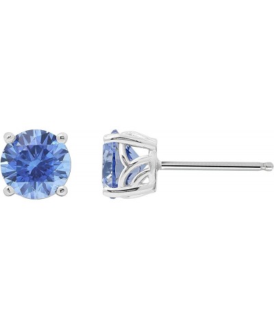 Platinum clad Sterling Silver Cubic Zirconia 1.5 Carat Round Fancy Studs 1pcs $7.28 Earrings