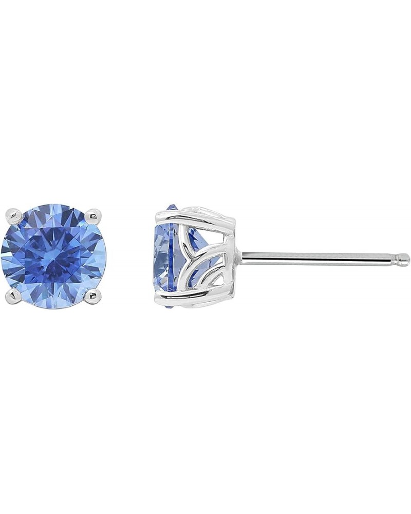 Platinum clad Sterling Silver Cubic Zirconia 1.5 Carat Round Fancy Studs 1pcs $7.28 Earrings