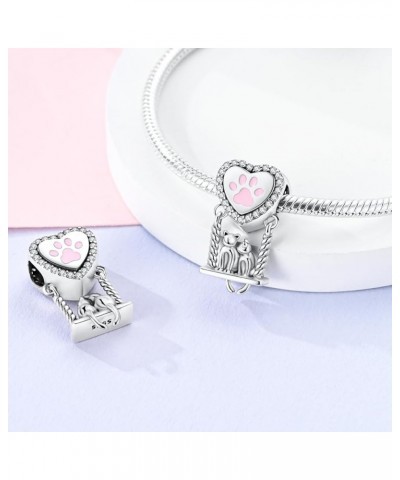 Charms Compatible with Pandora Bracelets, Sterling Silver Dangle Charms for Bracelets Necklaces Heart Butterfly Animal Travel...