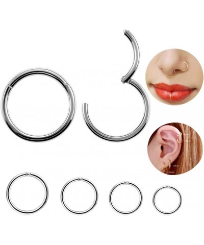 Formissky 16G 18G Segment Septum Hoop Nose Lip Ring Surgical Steel Tragus Cartilage Daith Earrings Piercing Jewelry 18G(1.0mm...