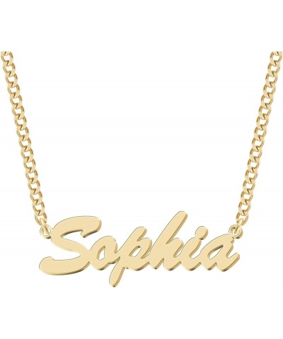 Personalized Name Necklace with 14 Font Styles - Customizable Gold & Silver Pendant - Ideal Gift for Women and Girls 5-Name N...