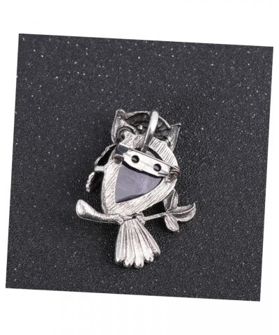 1PC owl brooch scarf pin animal brooch clothes brooch Animal Breast Pin Rhinestone Brooch Pin Gemstone 5*4*1.5cm Purple $6.25...