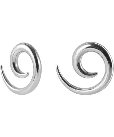 2Pcs Stainless Steel Surgical Ear Spiral Tapers Plugs Tunnels Expander Gauges Snail Twist Earrings Stretching Body Piercings ...