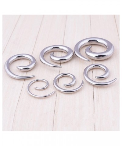 2Pcs Stainless Steel Surgical Ear Spiral Tapers Plugs Tunnels Expander Gauges Snail Twist Earrings Stretching Body Piercings ...