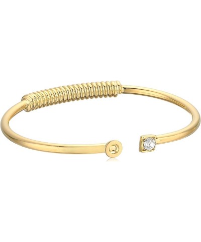 1928 Jewelry 14K Gold-Dipped Initial and Clear Crystal Accent C-Cuff Bracelet O $19.20 Bracelets