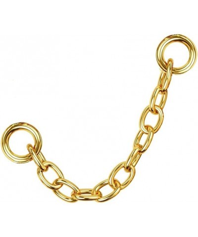 4Pcs Gold Earrings Connector Chains Set for Women, Convertible Dangle Chain for Double Piercings 50mm gold 30mm $9.51 Earrings