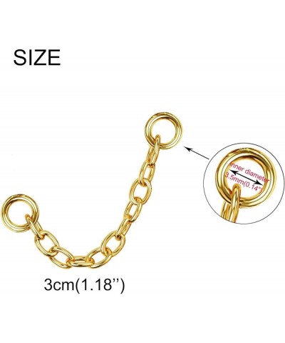 4Pcs Gold Earrings Connector Chains Set for Women, Convertible Dangle Chain for Double Piercings 50mm gold 30mm $9.51 Earrings