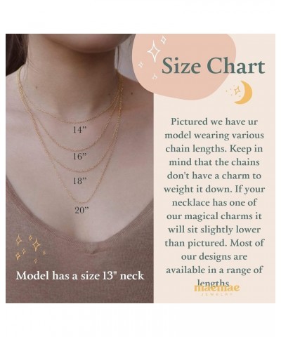 Jewely Zodiac Charm Necklace Collection, Gold-Filled and Sterling Silver Necklace with Pewter Charm, 16"-18" Chain Gold ARIES...