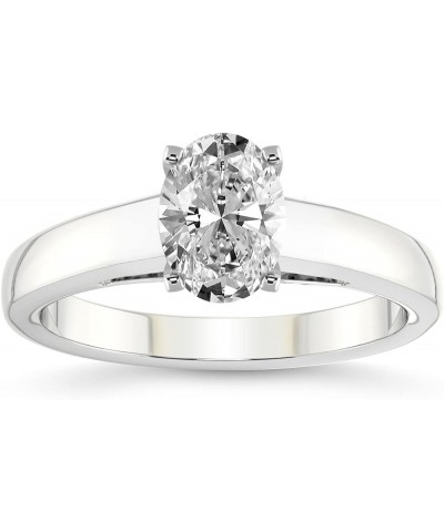 1 Carat -5 Carat | IGI Certified Lab Grown Diamond Engagement Ring | 14K Or 18K in White, Yellow Or Rose Gold | Allen Flat Ba...