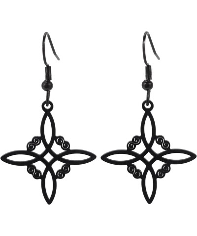 Witch Knot Earrings Celtic Knot Dangle Earrings For Women Wiccan Earrings Wicca Jewelry black $10.95 Earrings