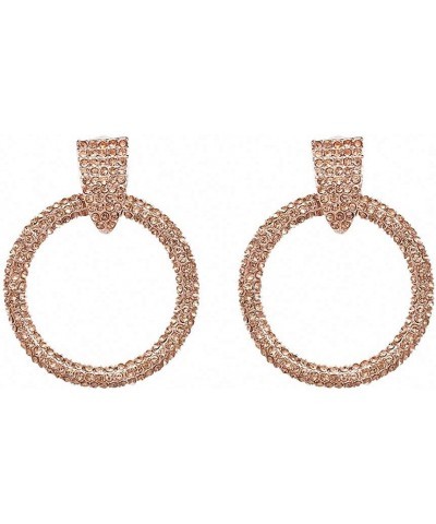 13 Colors Women Party Drop Earrings Statement Vintage Earrings Crystal Hoop Earring green $9.62 Earrings