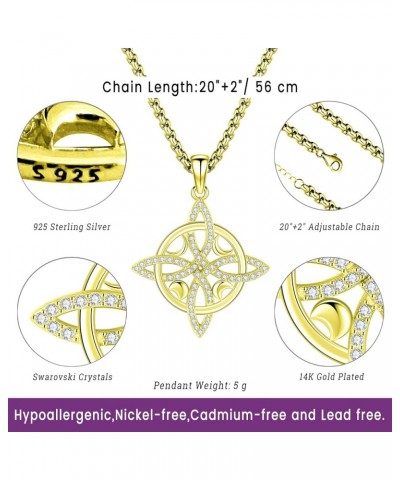 Nudo De Bruja Plata 925 Original Pentagram Necklace Pentacle Tetragrammaton Amuleto De Proteccion De Brujeria Witches Knot Je...