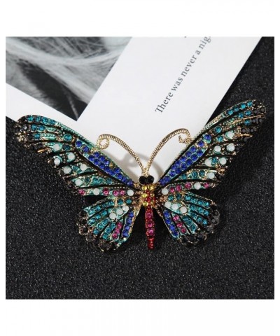 Butterfly Rhinestone Brooch Pin for Women Crystal Cartoon Animal Lapel Pin Crystal Breast Pin Insect Pin Jewelry for Wedding ...