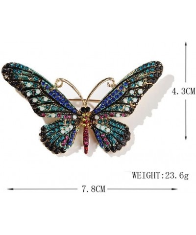 Butterfly Rhinestone Brooch Pin for Women Crystal Cartoon Animal Lapel Pin Crystal Breast Pin Insect Pin Jewelry for Wedding ...