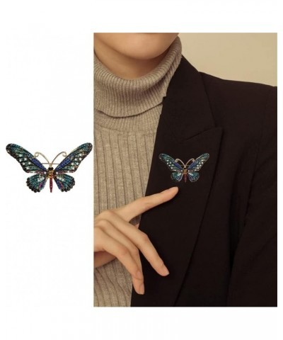 Butterfly Rhinestone Brooch Pin for Women Crystal Cartoon Animal Lapel Pin Crystal Breast Pin Insect Pin Jewelry for Wedding ...