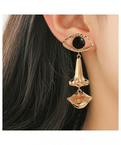 Vintage Devil's Eye Drop Dangle Long Earrings Exaggerated Golden Earrings for Women Teen Girls Hypoallergenic Jewelry Gift Go...