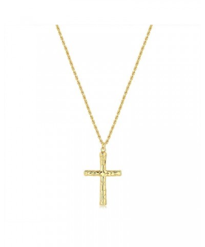 Cross Necklace for Women, 14K Gold Plated Chain Necklace Dainty Gold Cross Pendant Necklace Classic Necklaces for Gold Jewelr...