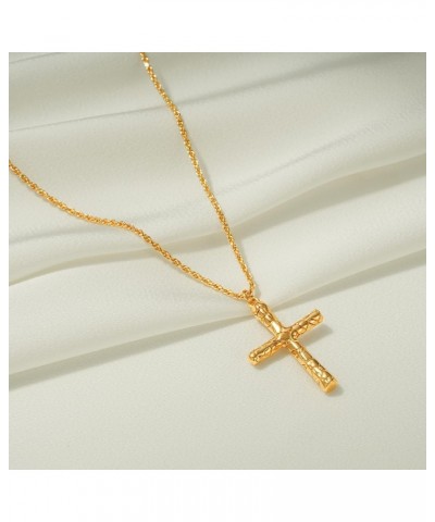 Cross Necklace for Women, 14K Gold Plated Chain Necklace Dainty Gold Cross Pendant Necklace Classic Necklaces for Gold Jewelr...