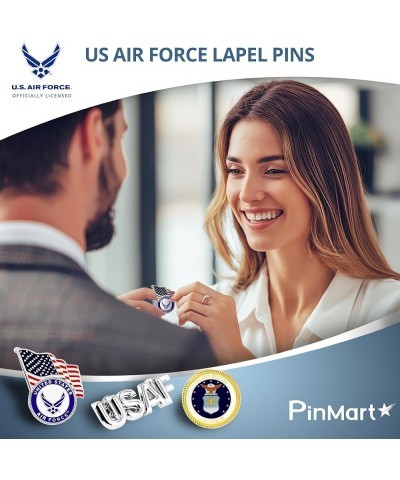 PinMart's Officially Licensed US Air Force Lapel Pins – USAF Flag, USAF Emblem, & Air Force Insignia Military Pins – Veterans...