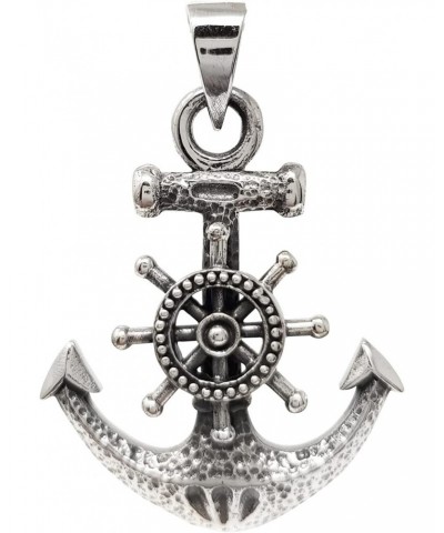 Silver Anchor Pendant | Women's Men's Sterling Silver Pendant | Anchor Silver Pendant Necklace for men and women $25.52 Neckl...