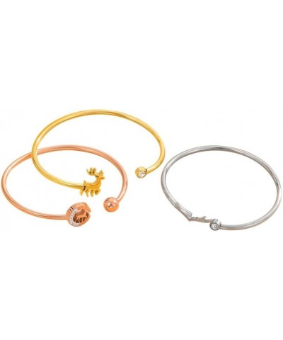 24K Gold Plated Bracelets with Pendent Women Dainty Fashion Stainless Steel Bracelet Bracelet13 $9.51 Bracelets