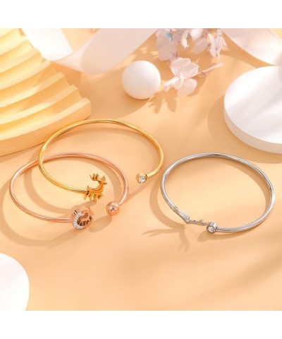 24K Gold Plated Bracelets with Pendent Women Dainty Fashion Stainless Steel Bracelet Bracelet13 $9.51 Bracelets