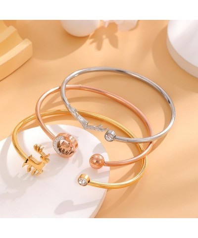 24K Gold Plated Bracelets with Pendent Women Dainty Fashion Stainless Steel Bracelet Bracelet13 $9.51 Bracelets