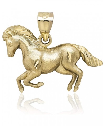 14K Yellow Gold Horse Necklace Pendant $35.01 Necklaces