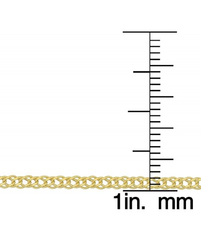 14k Yellow or White Gold Diamond Weave Curb Chain Anklet (2 mm, 10 inch) Yellow $53.35 Anklets