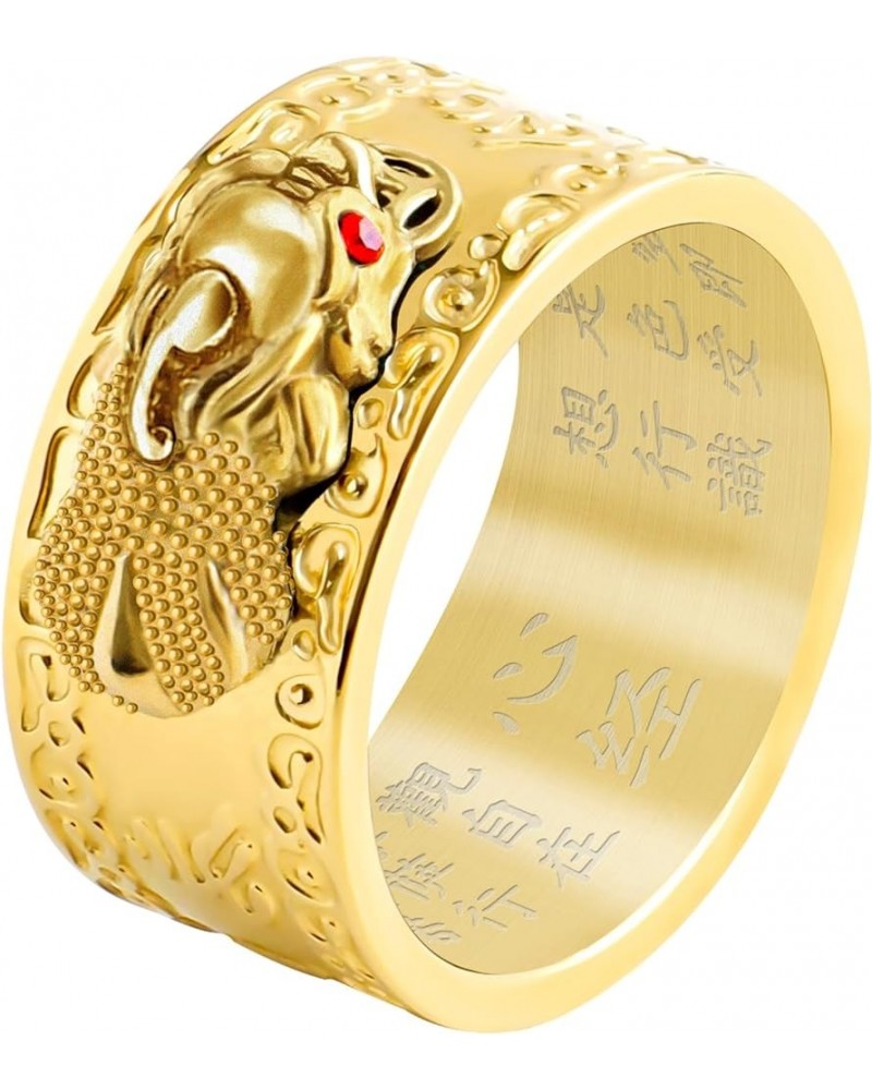 HJ HUAJ Feng Shui Ring Feng Shui PiXiu Mantra Ring PiXiu Rings,Anillo PiXiu Anillo De La Suerte Feng Shui Amulet Lucky Wealth...