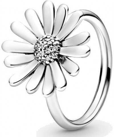 925 Sterling Silver Ring Polished Crown Freehand Hearts Love Daisy Flower Crown Freedom Ring for Women Gift Fashion Jewelry 1...