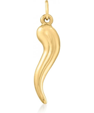 Canaria 10kt Yellow Gold Italian Horn Pendant Necklace 18.0 Inches $54.94 Necklaces