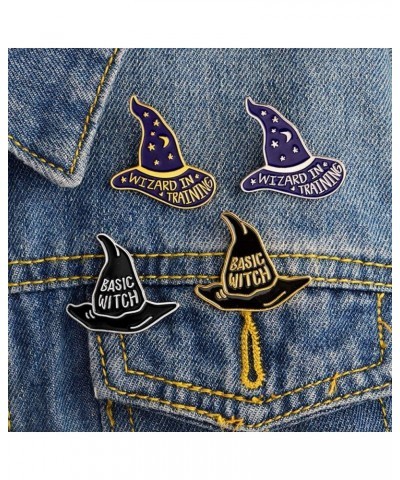 Premium Quality Fashion Unisex Witch Cap Letter Brooch Pin Badge Enamel Clothes Handbag Scarf Tie Hat Decor $7.84 Brooches & ...