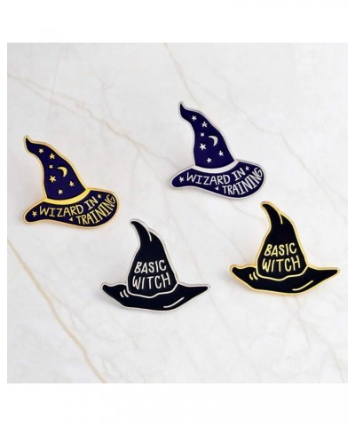 Premium Quality Fashion Unisex Witch Cap Letter Brooch Pin Badge Enamel Clothes Handbag Scarf Tie Hat Decor $7.84 Brooches & ...