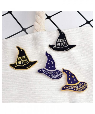 Premium Quality Fashion Unisex Witch Cap Letter Brooch Pin Badge Enamel Clothes Handbag Scarf Tie Hat Decor $7.84 Brooches & ...