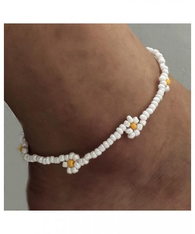 Handmade Beaded Anklet Colored Flower Foot Chain Boho Ankle Bracelet Extension Ankle Accessories Sea Foot Slave Chain Jewelry...