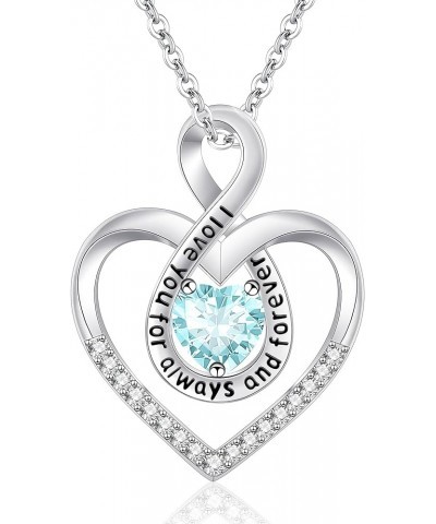 ?????????? ????????? for Women Forever Love Heart Pendant with Infinity Necklace ????? ??? ????? Mom Girlfriend Daughter Chri...