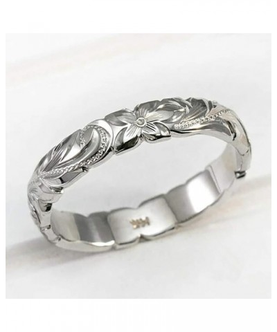 Ring Set Stainless Steel Flower gold sliver Wedding Elegant Jewelry 925 Rings and Silver Rings (Silver, 8) Silver 9 $5.81 Rings