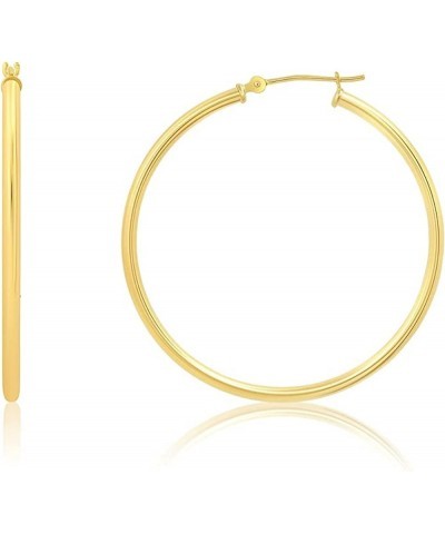 14 kt Yellow Gold Filled Endless Hoop Earrings | Lightweight Tube Earrings |Attractive Hoop Earrings| Ideal Pick For Annivers...