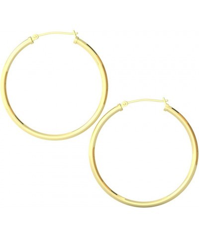 14 kt Yellow Gold Filled Endless Hoop Earrings | Lightweight Tube Earrings |Attractive Hoop Earrings| Ideal Pick For Annivers...