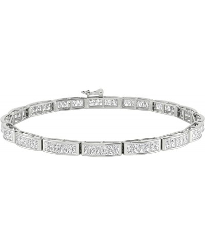 1 to 3 Carat.w. Classic Channel Set Diamond Bangle Bracelet (J-K Color I1-I2 Clarity) Sterling Silver 2.0 carats $315.11 Brac...