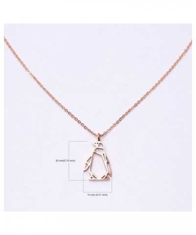 Penguin necklace Lovely Cute Animal Necklace Gift for Girls and Women 16.5"+1.5" Extender $10.02 Necklaces