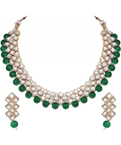 Indian Traditional Jewellry Set For Women Green $13.99 Jewelry Sets