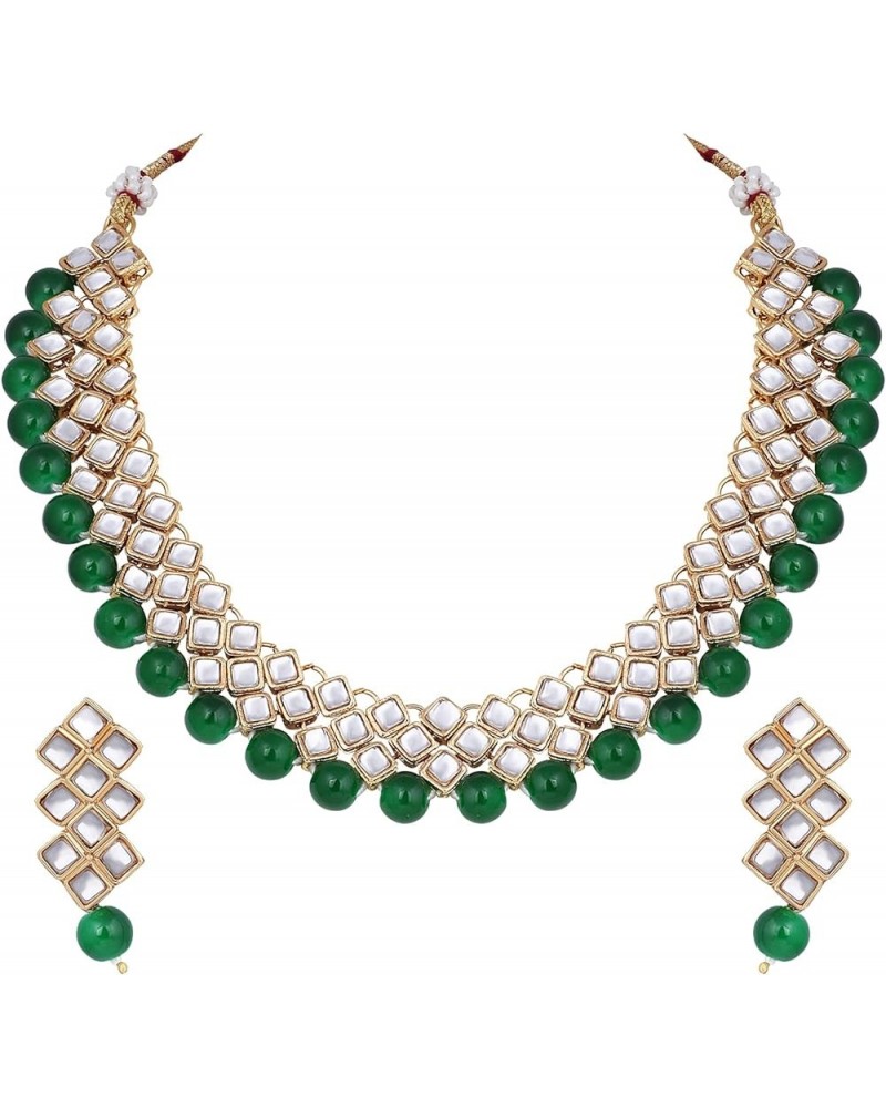 Indian Traditional Jewellry Set For Women Green $13.99 Jewelry Sets