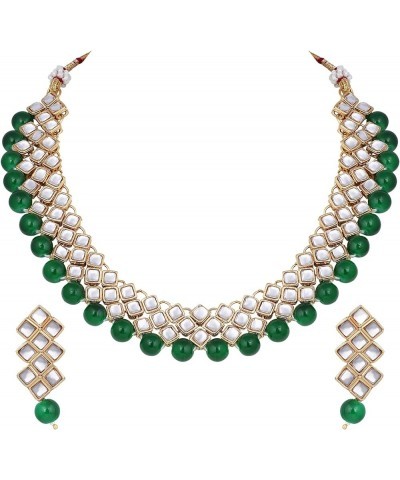 Indian Traditional Jewellry Set For Women Green $13.99 Jewelry Sets