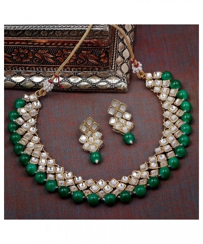 Indian Traditional Jewellry Set For Women Green $13.99 Jewelry Sets