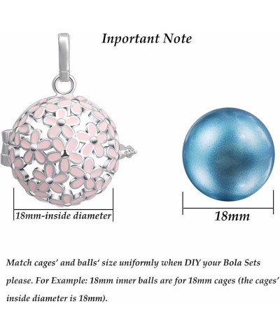 18mm/0.71 inch 36 Colors Inner Ball Harmony Bola Musical Angel Chime Caller Mexican Pregnancy Bell Gray $10.44 Necklaces