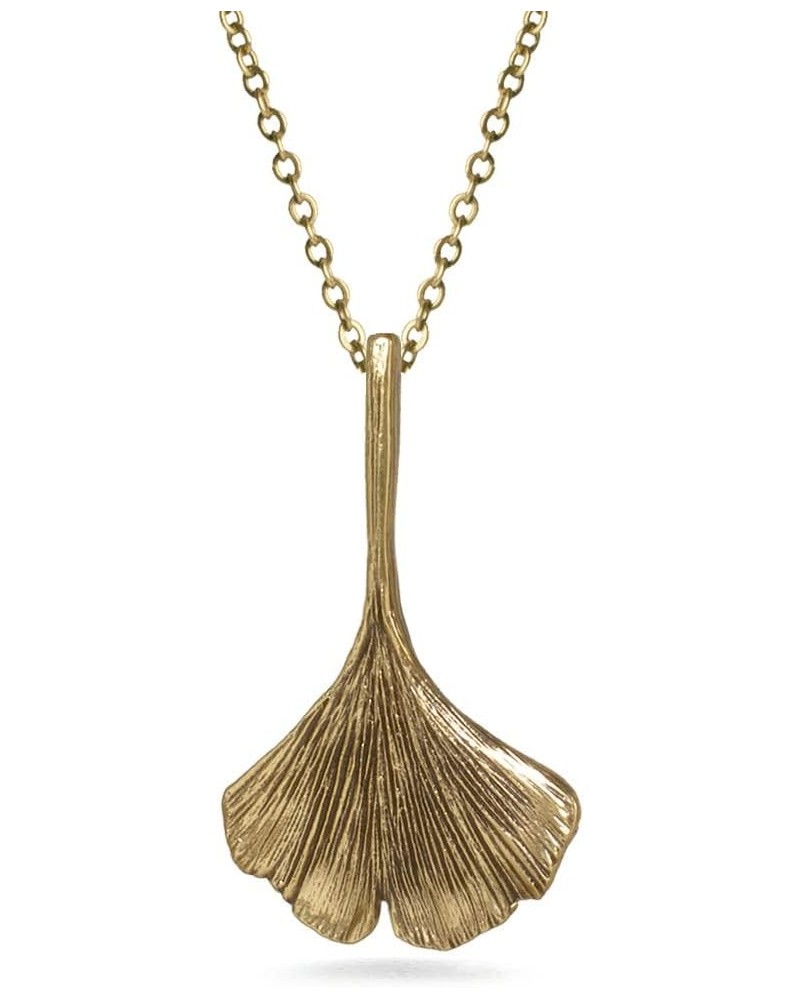 Ginkgo Leaf Pendant Necklace $24.48 Necklaces